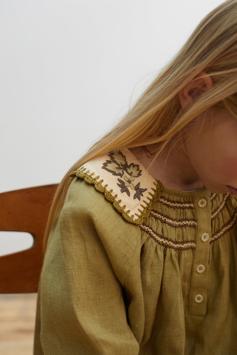 Hazel' Blouse - Lichen – Sage Kids