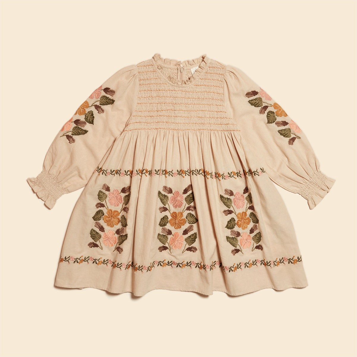 Mia' Dress - Almond – Sage Kids