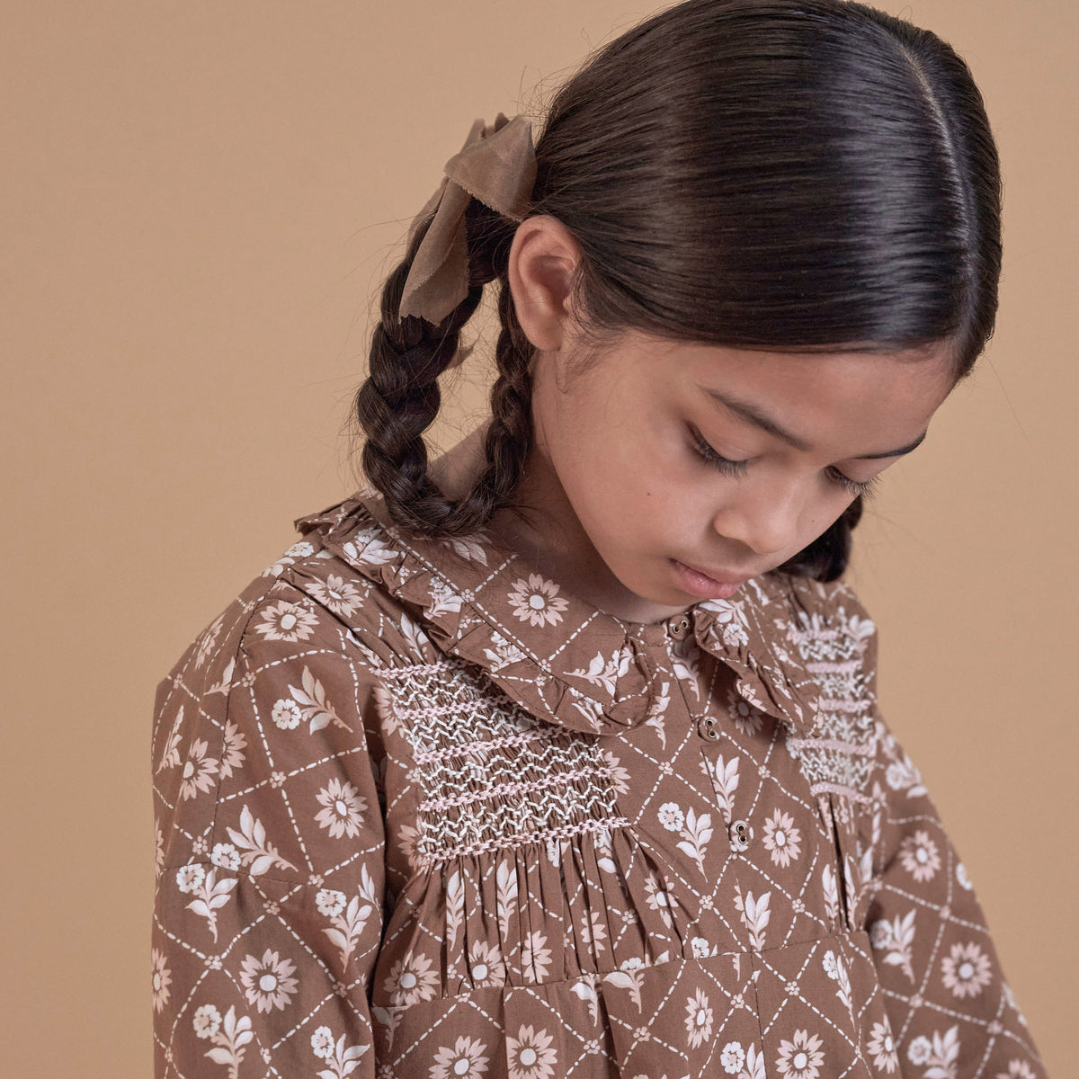 Dahlia' Jumpsuit - Loaf Tin Floral Mud – Sage Kids