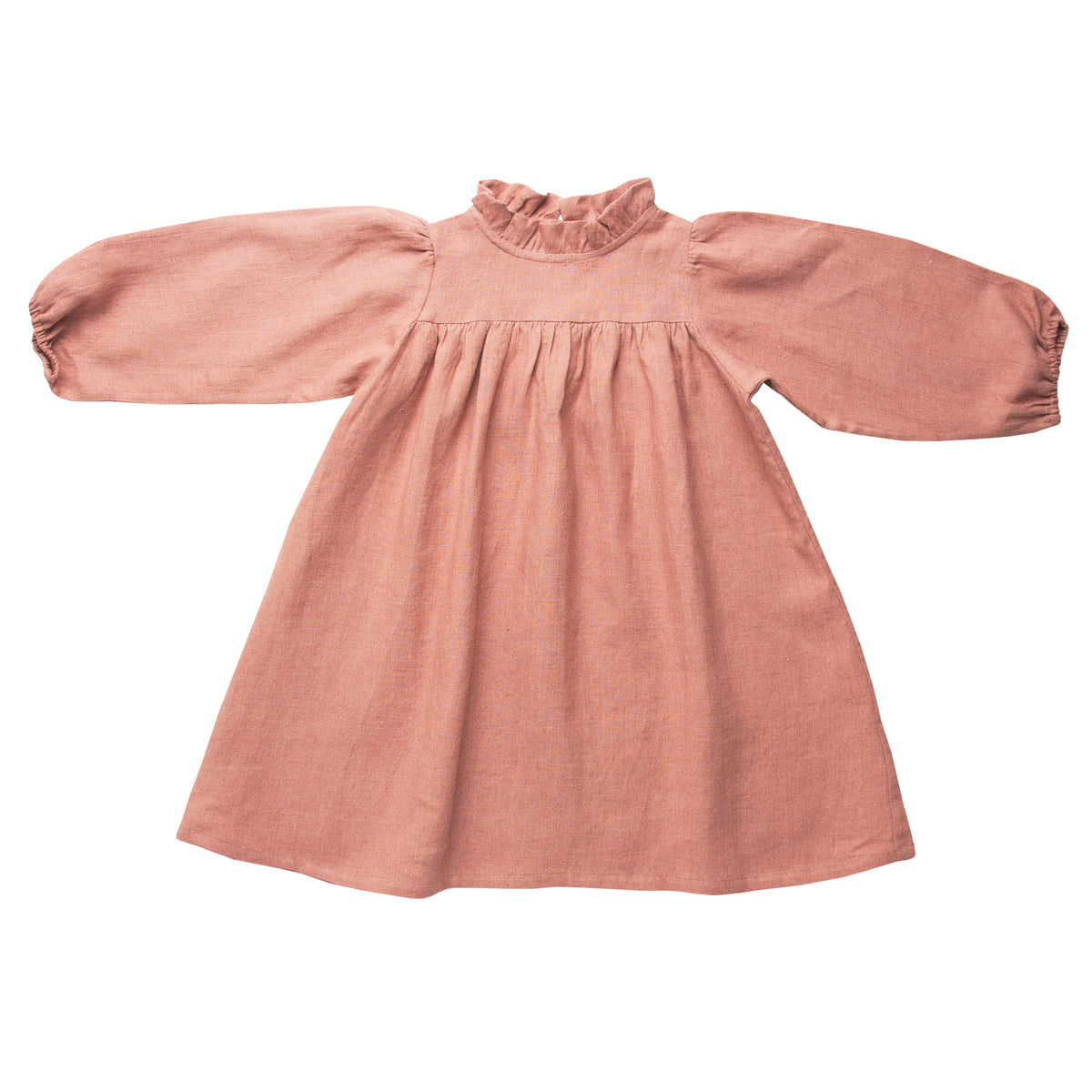sachin and babi light blue dress Taking Shape Tuck Front Linen Bamboo Dress in Dusty Pink
