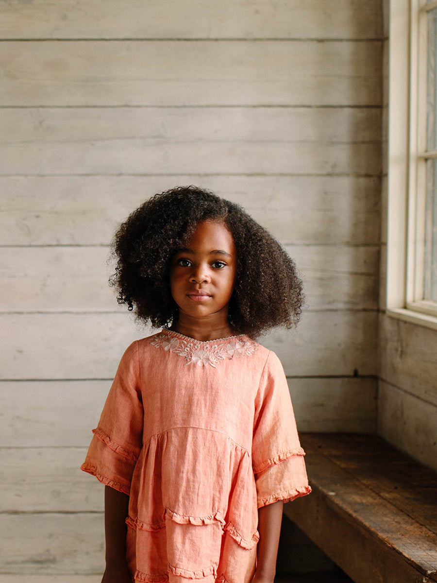 'Odetta' Dress - Faded Coral