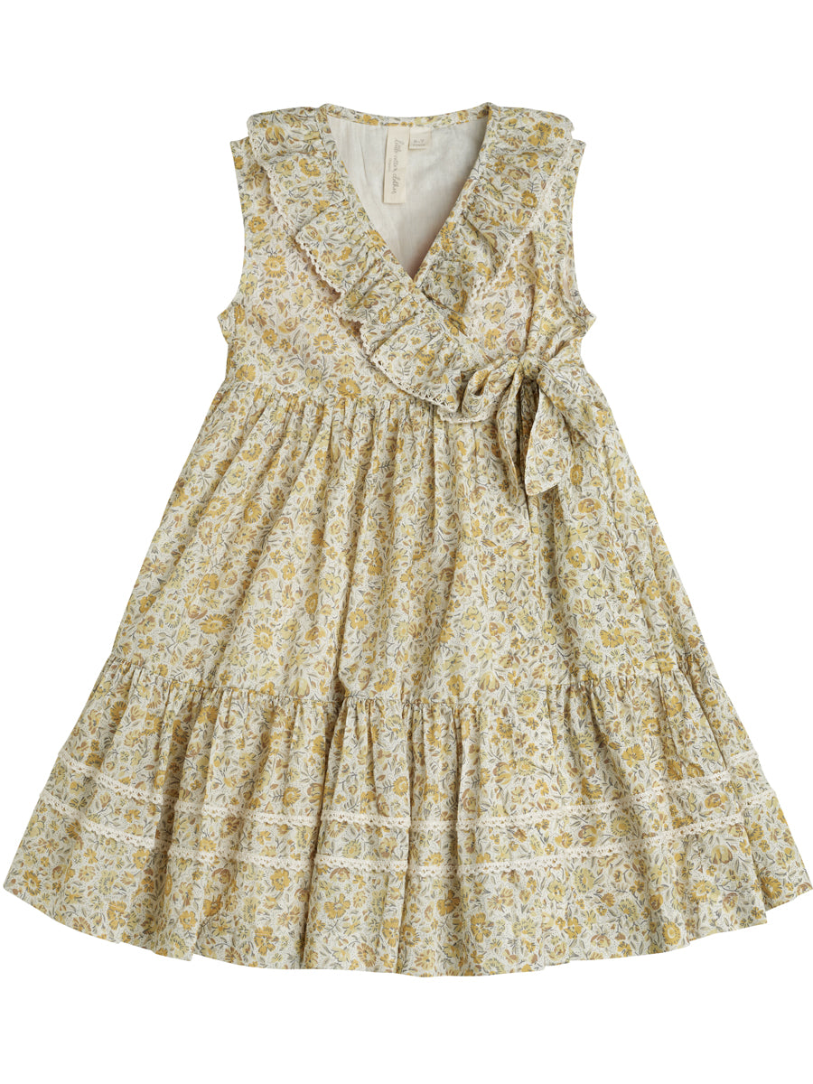 Amel Wrap Dress - Meadow Floral Sherbert