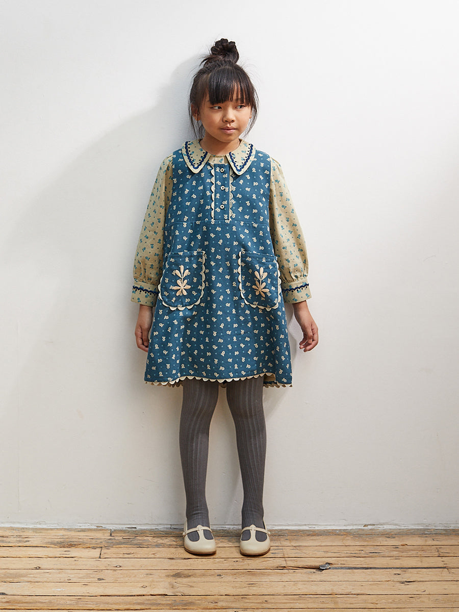 Apolina Lula Dress Rosewood 3-5Y キャラメルベイビーアンド