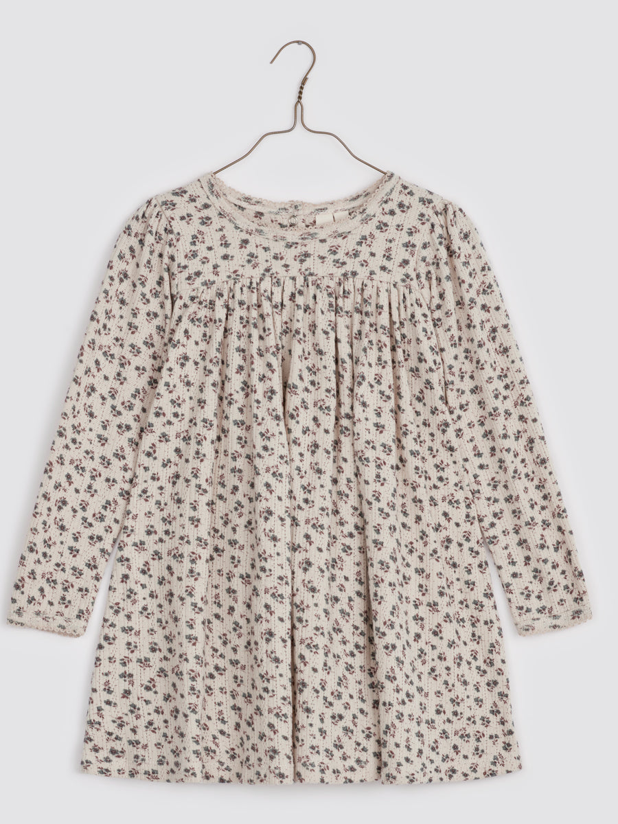 Organic Pointelle Jersey Maddie Dress - Field Floral – Sage Kids