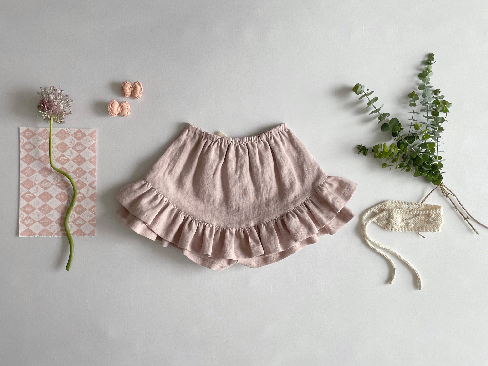 Culotte Skirt - Pale Pink