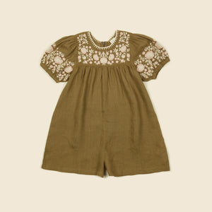 'Bess' Playsuit - Olive