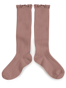 Ruffle Knee High Socks - Praline De Lyon