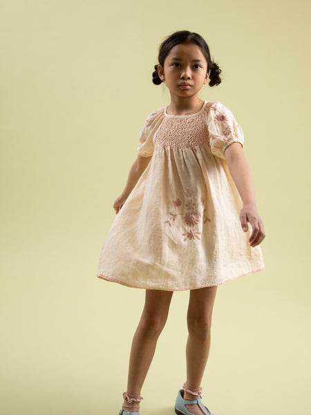 ワンピース Apolina Maren Dress / Wren Maren' Dress - Shell – Sage Kids