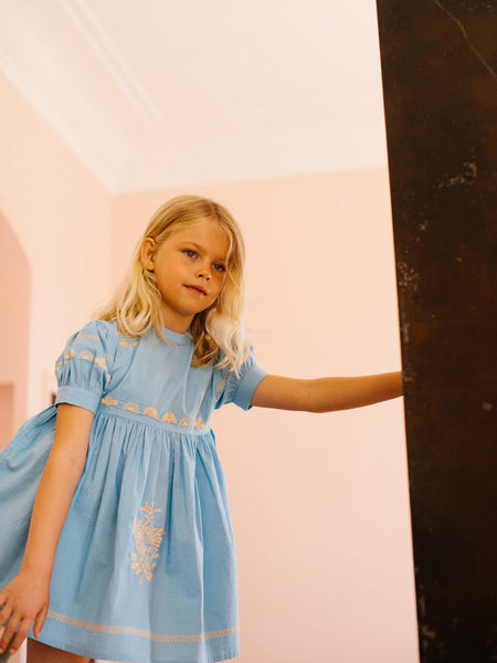 ワンピース Apolina mya dress 5-7y Cotton woven embroidered dress vintage inspired child. – Apolina