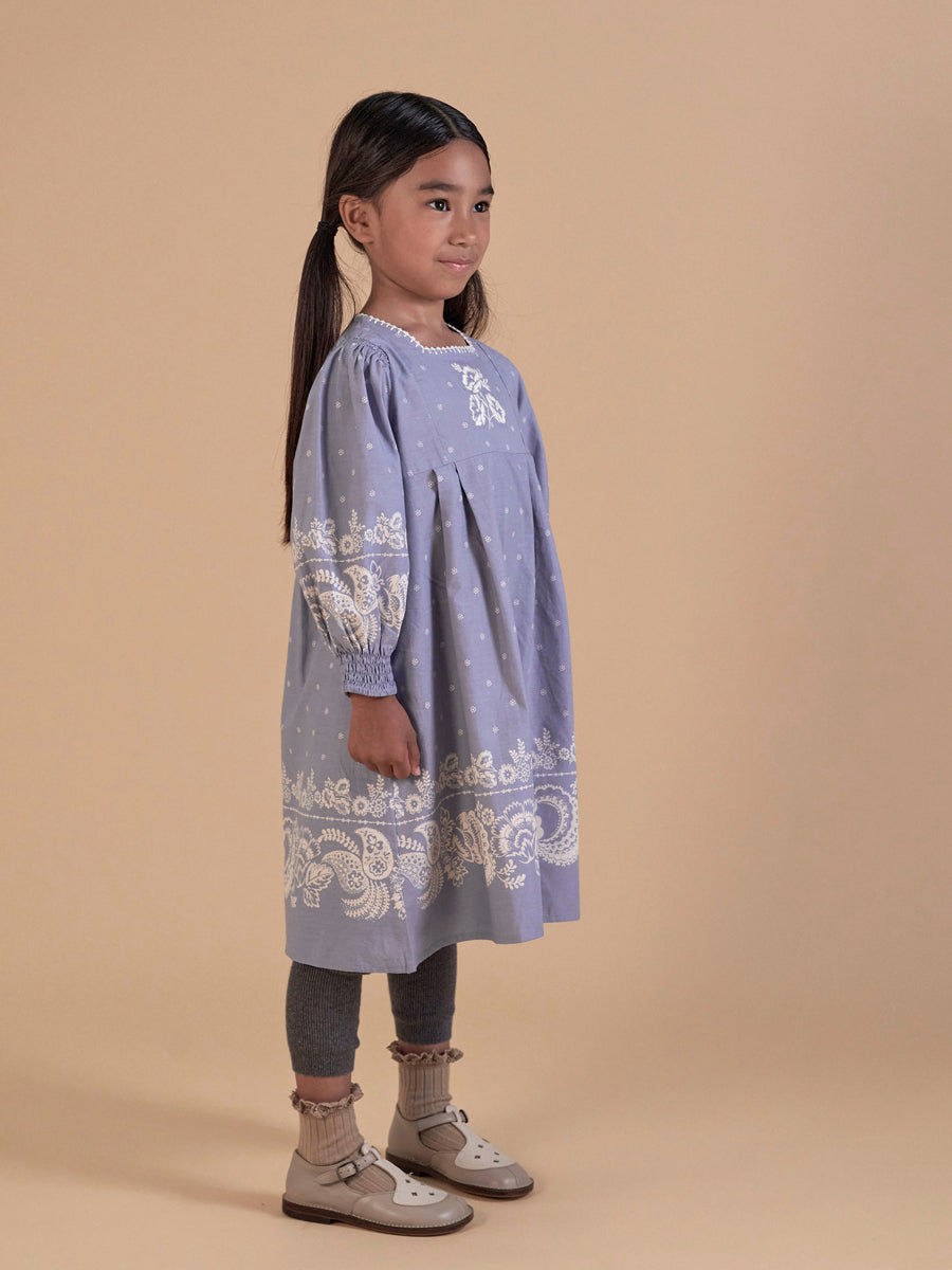 apolina kids JANIS dress bluegras - ワンピース