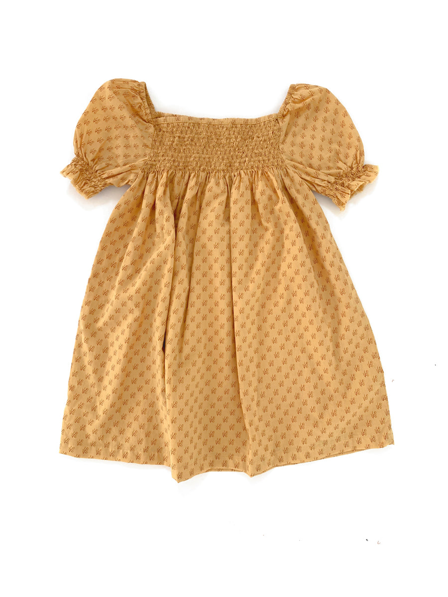 Long Live The Queen Baby Doll Dress For Girls In Yellow