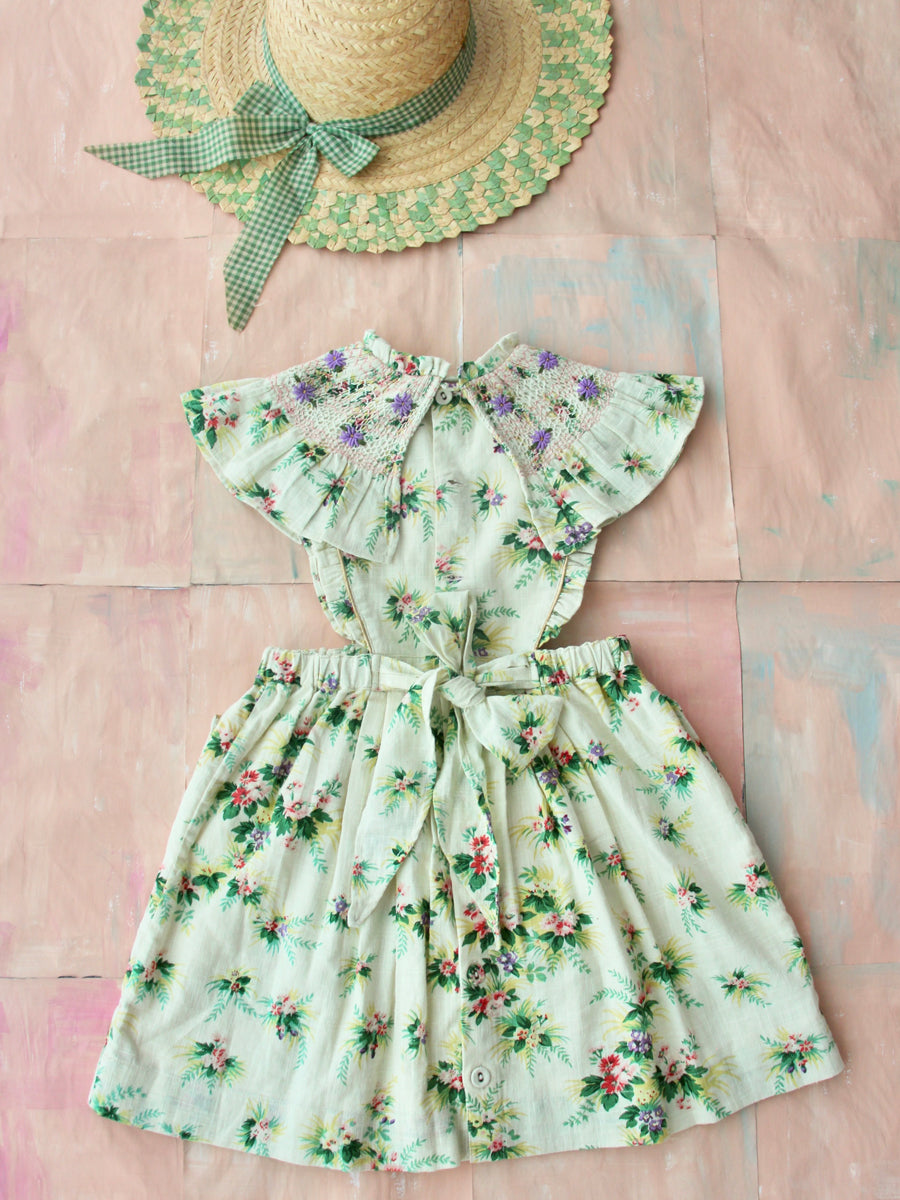 Apron Dress - Tropical Print