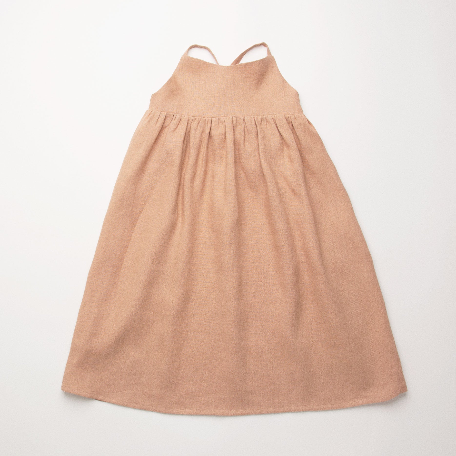 Daisy Chain Dress - Clay Linen Sage Kids Daisy Chain Dress - Clay Linen Sage Kids