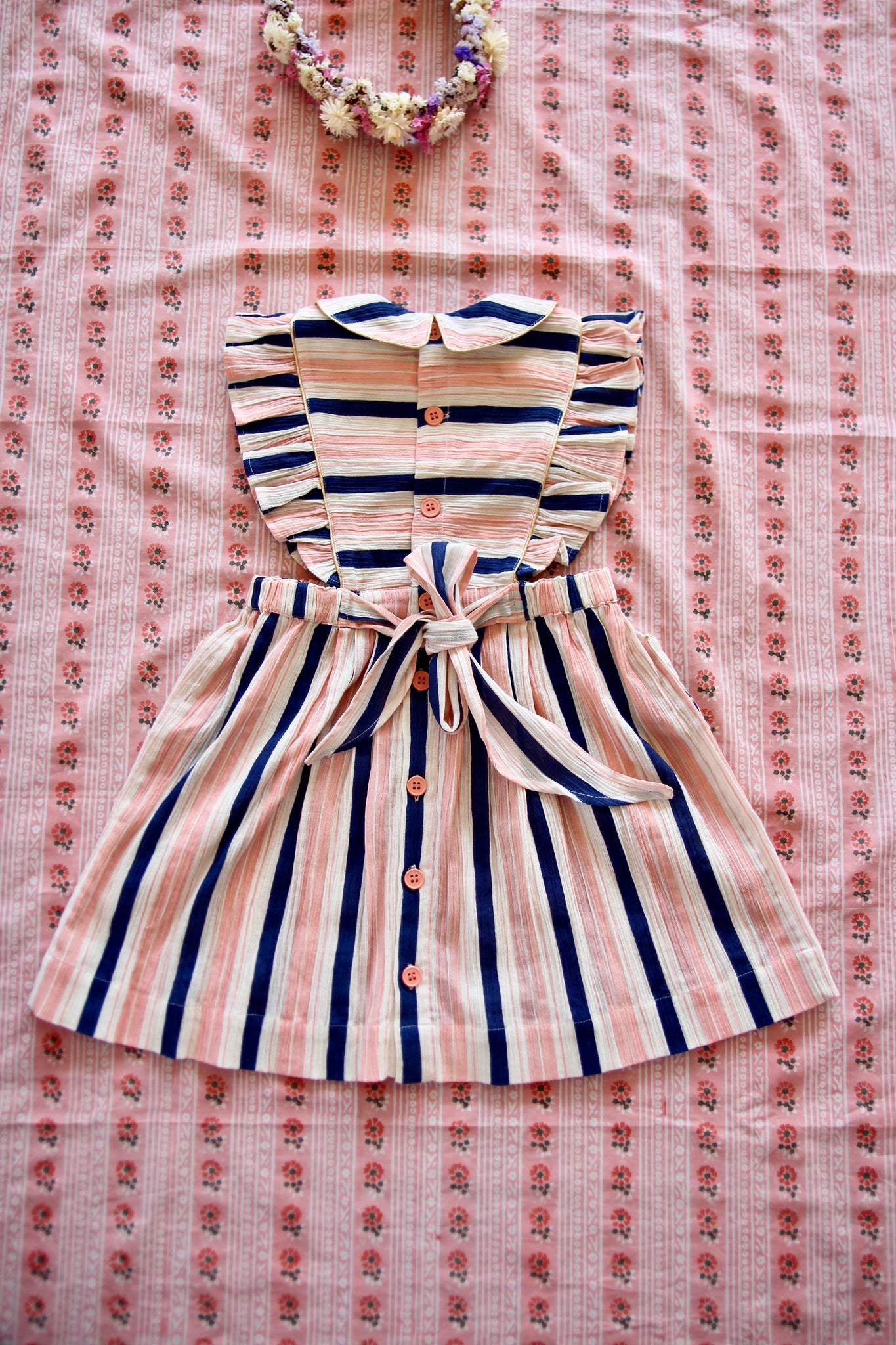 Apron Dress - Big Stripe