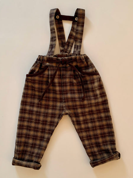 Lupo Trouser - Scottish Check – Sage Kids