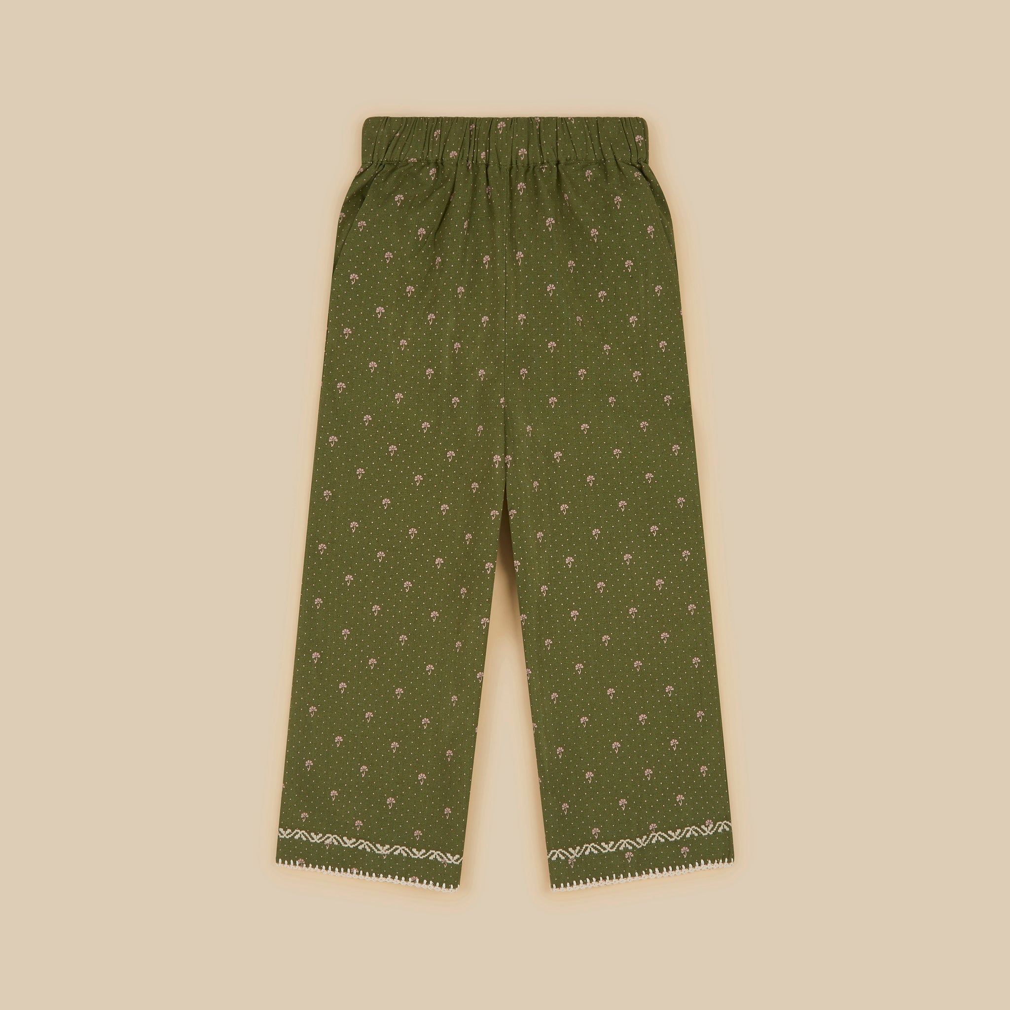'Milo' Trousers - Valley Calico Fern