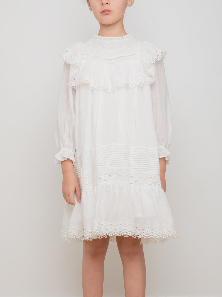 Anabel Heirloom Dress - White