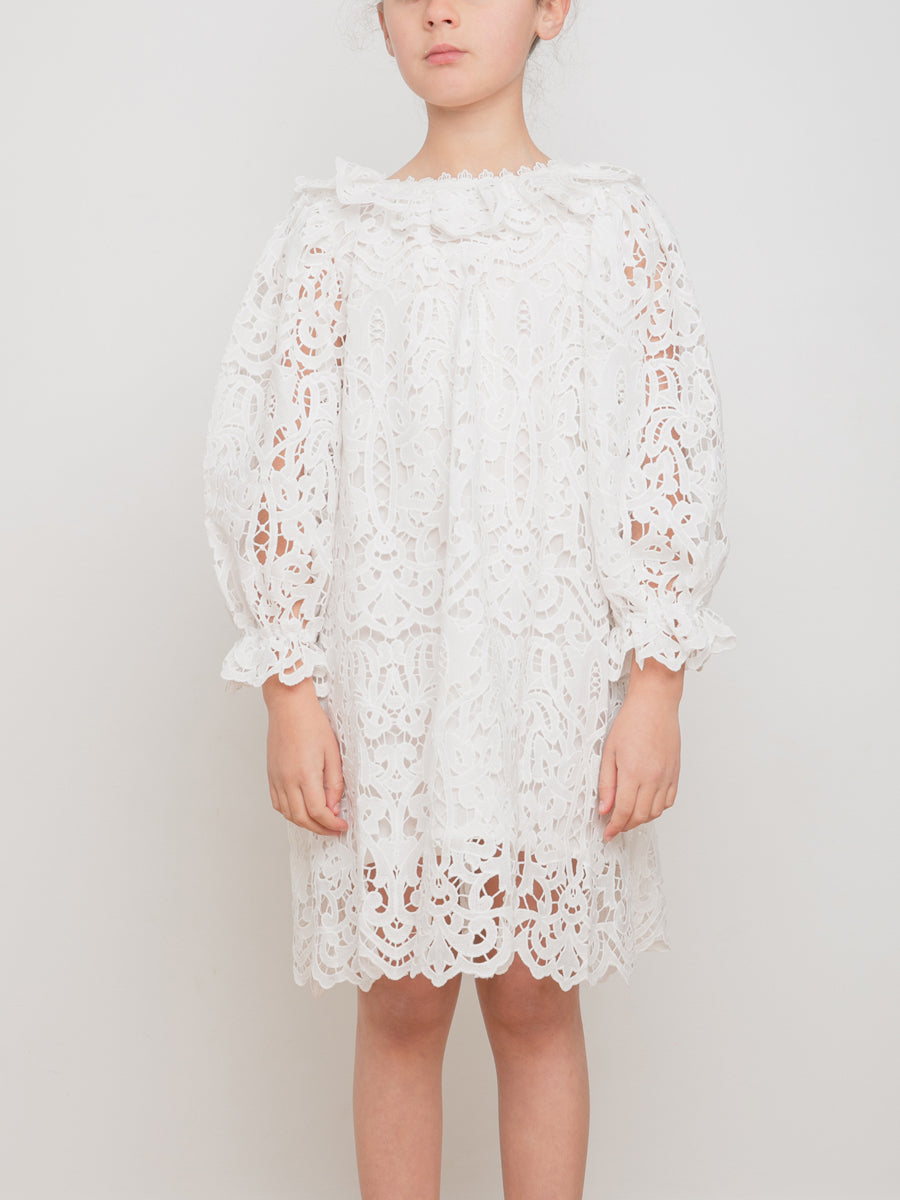 Sara Lace Dress - White