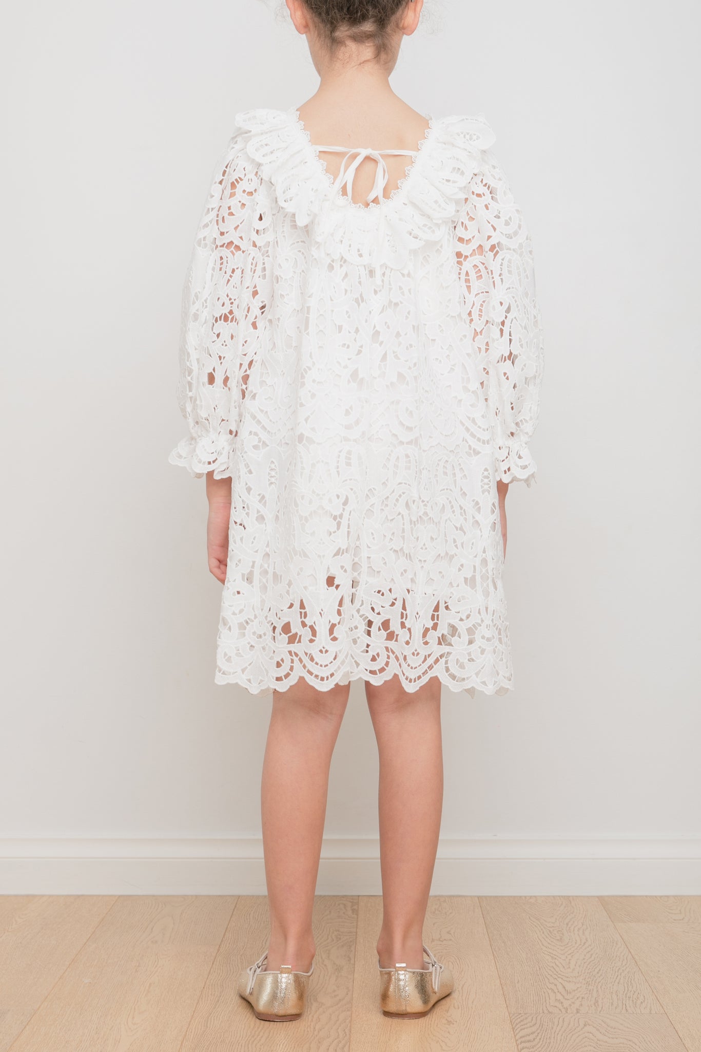 Sara Lace Dress - White Sage Kids Sara Lace Dress - White Sage Kids