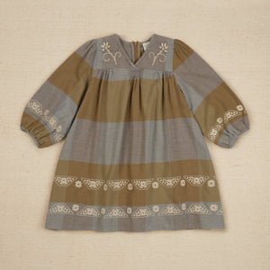 'Willow' Midi Dress - Blanket Check Sage