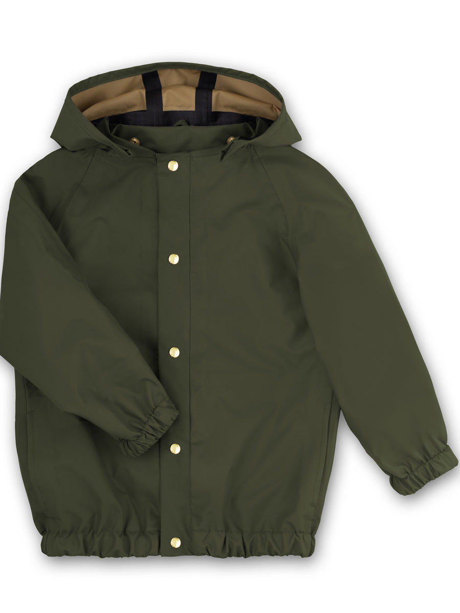 Waterproof Midi Raincoat - Rust – MamaOwl