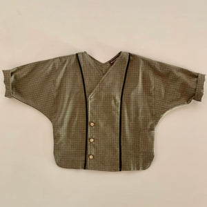 Zen Piping Shirt - Brown Check